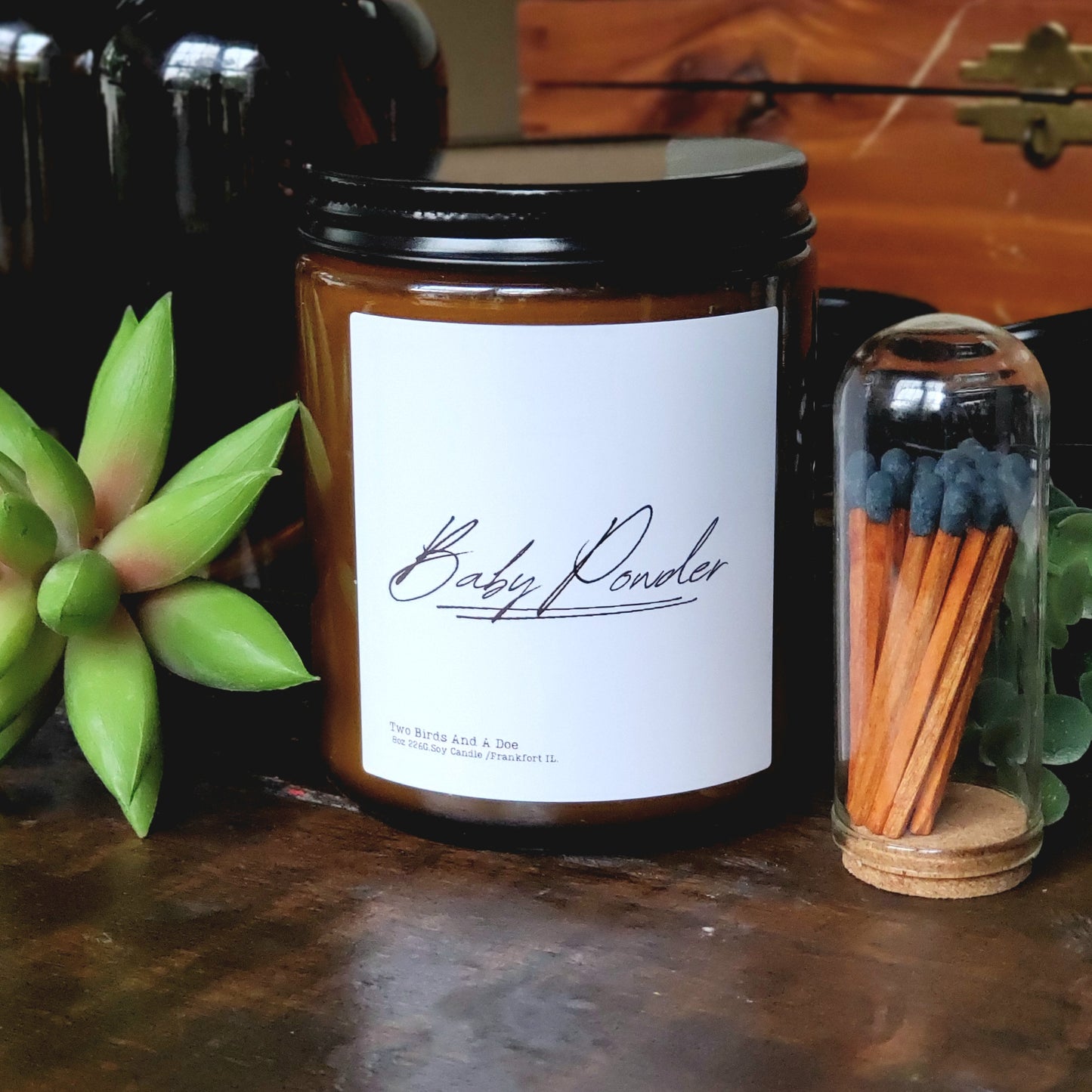Baby Powder 8oz.Candle