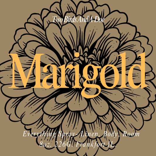 Marigold 8oz amber jar candle