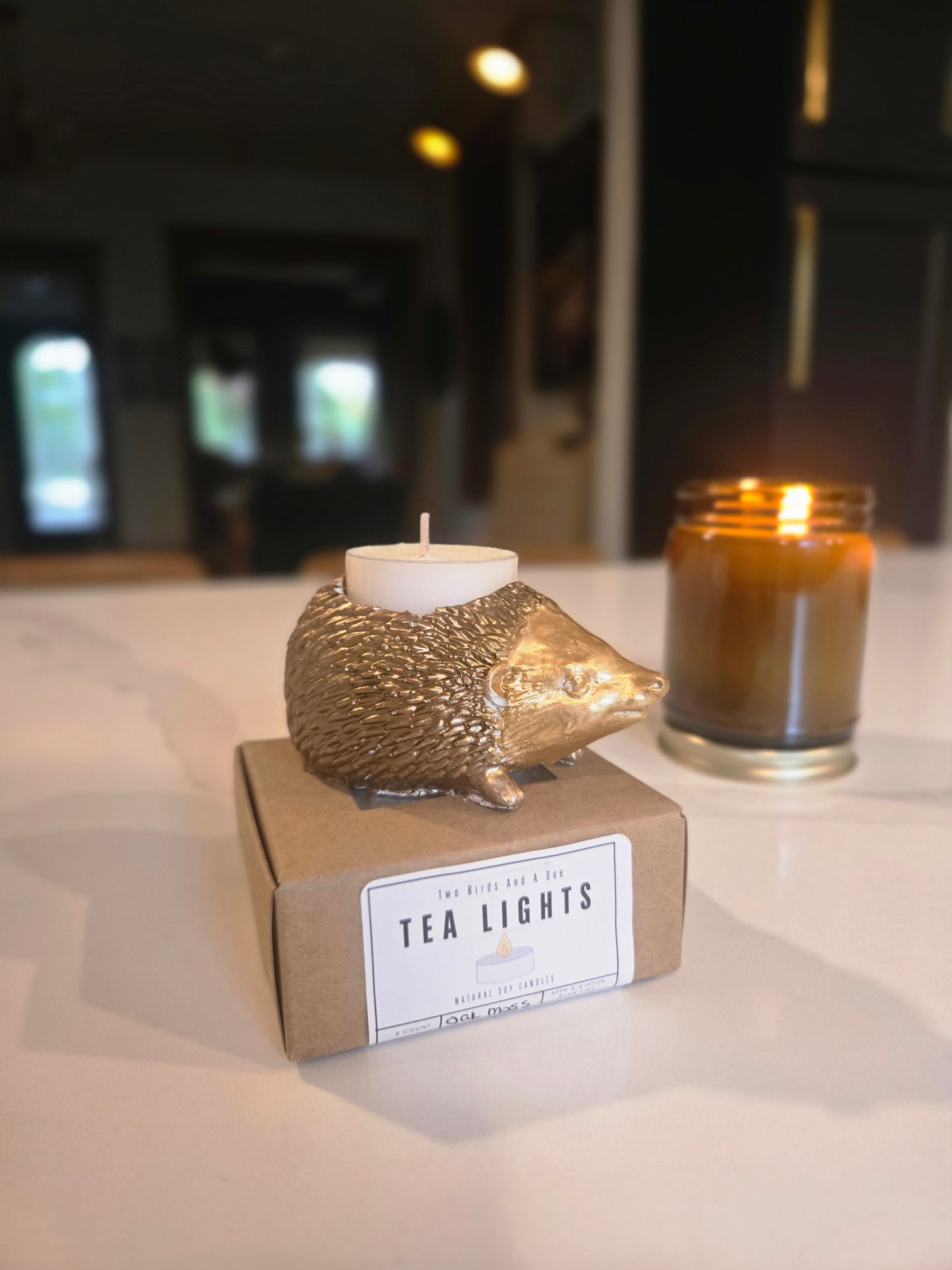 Hedgehog tealight bundle